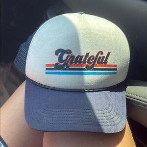 Navy and White Trucker Hat